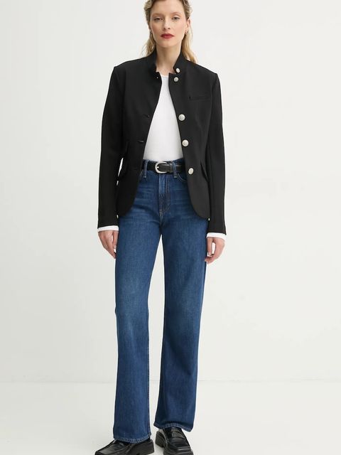 Rag & Bone marynarka kolor czarny jednorzędowa gładka WAW23S4026A926