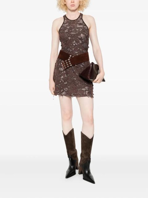Diesel distressed dress - Brown