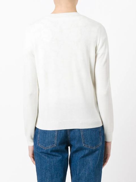 Miu Miu sequin stars cardigan - White