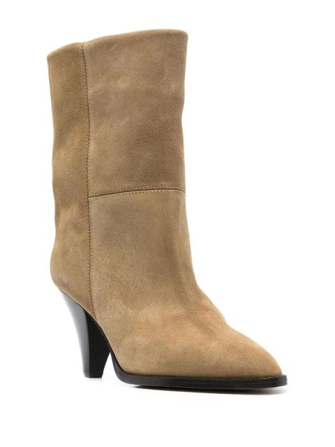 ISABEL MARANT Rouxa 70mm suede boots - Neutrals - zdjęcie produktu nr 2