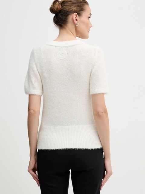 Tommy Hilfiger sweter z dodatkiem wełny damski kolor beżowy WW0WW47650