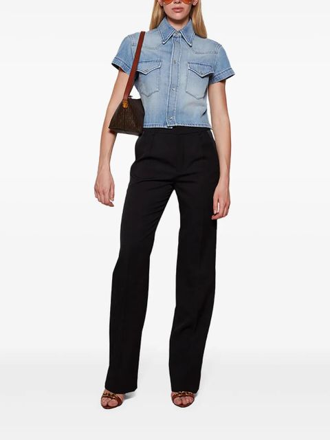 Saint Laurent monogram shoulder bag - Brown