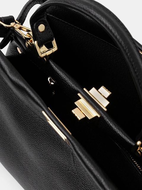 Answear.LAB torebka skórzana kolor czarny