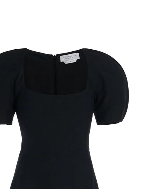 Gabriela Hearst Niahm puff-sleeve square-neck midi dress - Black - zdjęcie produktu nr 2