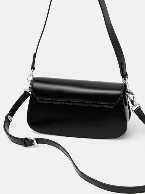 Answear.LAB torebka skórzana kolor czarny