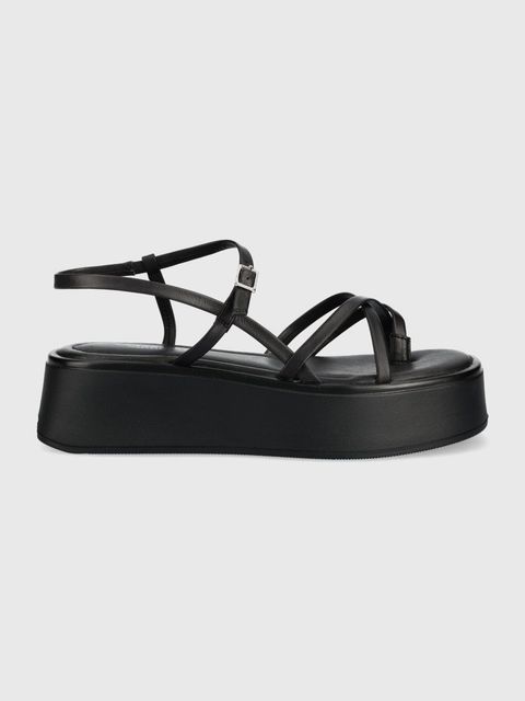 Vagabond Shoemakers sandały skórzane COURTNEY damskie kolor czarny na platformie 5334-701-92 - zdjęcie produktu nr 1