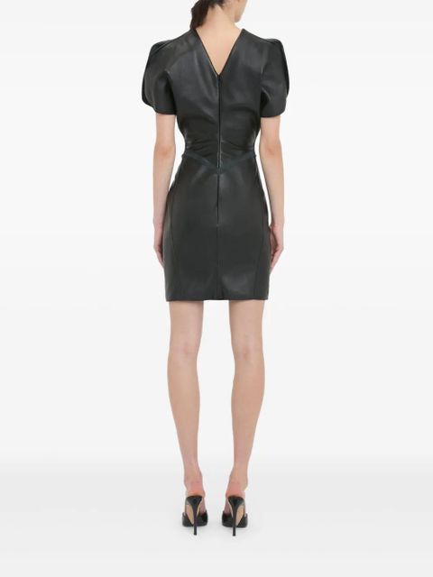 Victoria Beckham gathered mini dress - Black