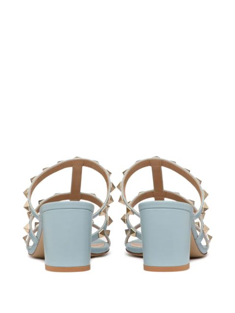 Valentino Garavani Rockstud leather sandals - Blue