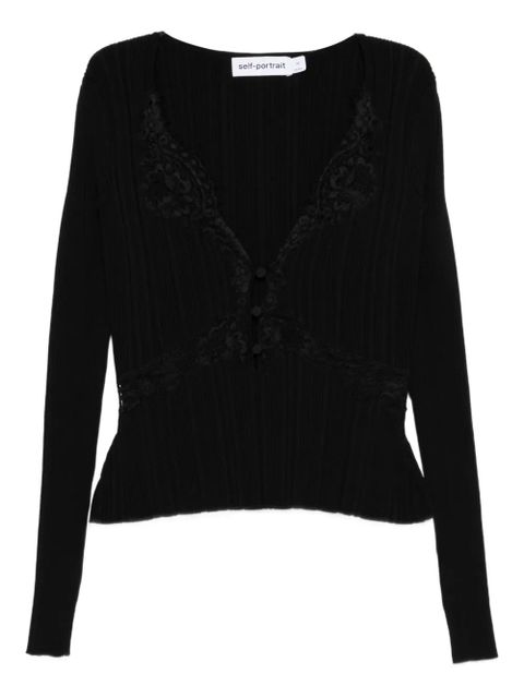 Self-Portrait lace knitwear - Black - zdjęcie produktu nr 1