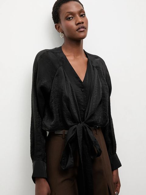 Answear.LAB koszula damska kolor czarny relaxed - zdjęcie produktu nr 1