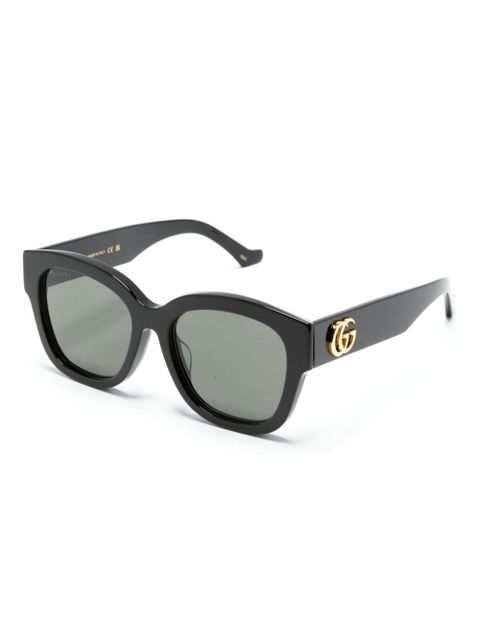 Gucci Eyewear Double G wayfarer-frame sunglasses - Black