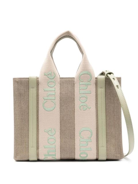 Chloé small Woody tote bag - Neutrals - zdjęcie produktu nr 1