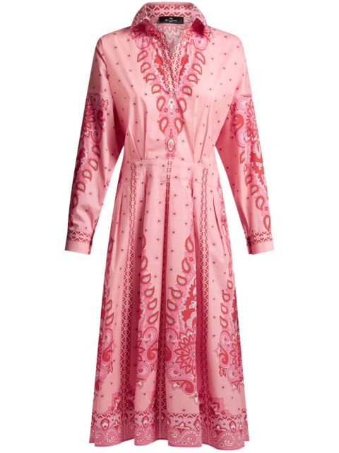 ETRO paisley-print shirt dress - Pink - zdjęcie produktu nr 1