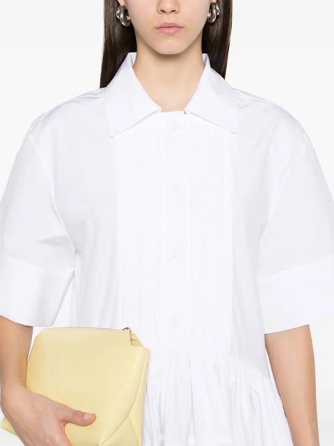 Jil Sander cotton midi dress - White