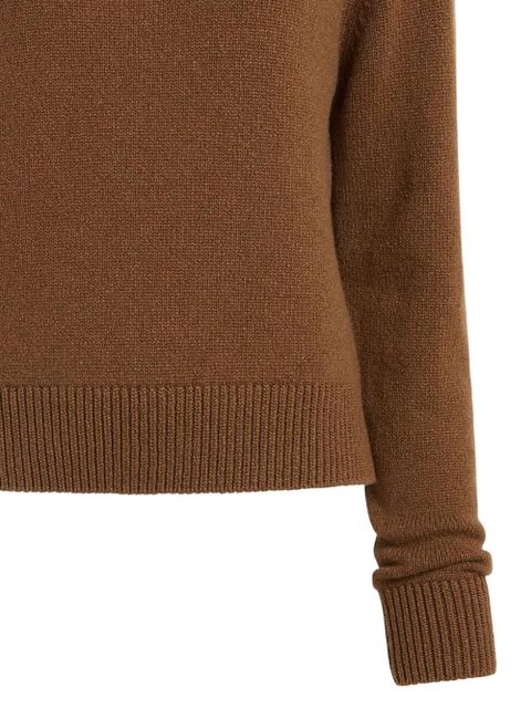 KHAITE Nera crew-neck long-sleeve sweater - Brown - zdjęcie produktu nr 2