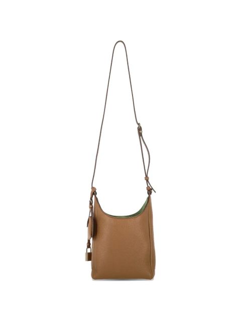 Miu Miu logo lock leather shoulder bag - Brown - zdjęcie produktu nr 2