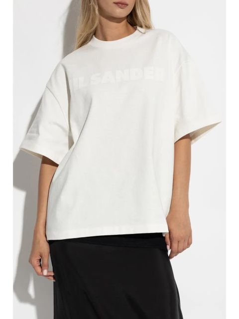 Jil Sander logo-print cotton t-shirt - White - zdjęcie produktu nr 2