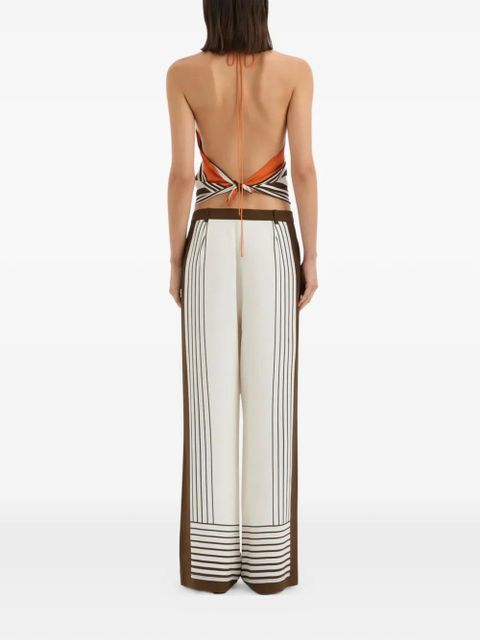 SIR. striped-detail trousers - Neutrals