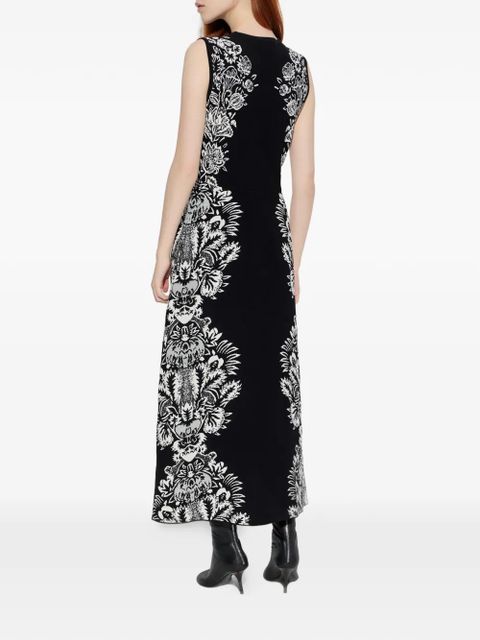 Ulla Johnson Liana floral-pattern sleeveless maxi dress - Black