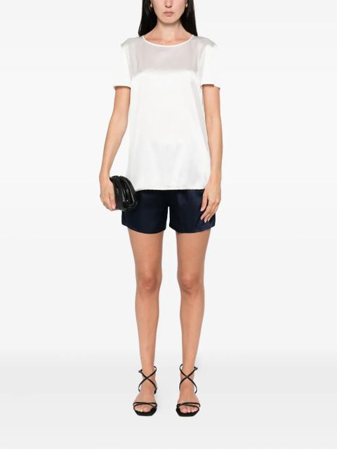 Max Mara short-sleeve satin top - White - zdjęcie produktu nr 2