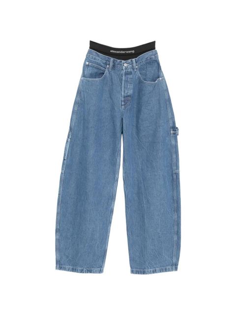 Alexander Wang Prestyled logo-waist jeans - Blue - zdjęcie produktu nr 1