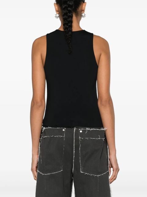 OUR LEGACY Wave cropped tank top - Black
