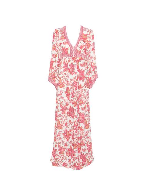 ETRO floral V-neck dress - White - zdjęcie produktu nr 1