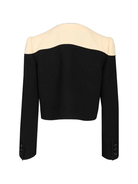 Valentino Garavani padded shoulder cropped jacket - Black - zdjęcie produktu nr 2