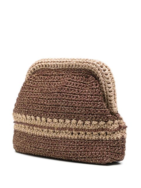 MC2 Saint Barth crochet-knit shoulder bag - Brown