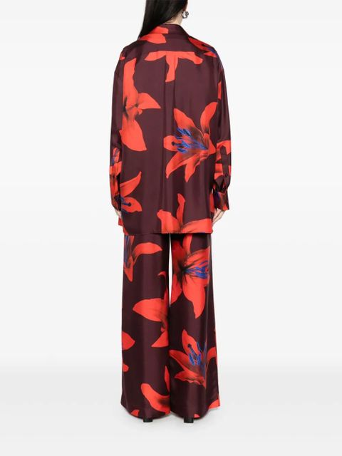 Alexander McQueen floral-print shirt - Red
