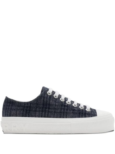 Burberry lace-up sneakers - Blue - zdjęcie produktu nr 1