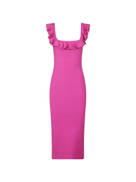 Michael Kors ruffled midi dress - Pink - zdjęcie produktu nr 1