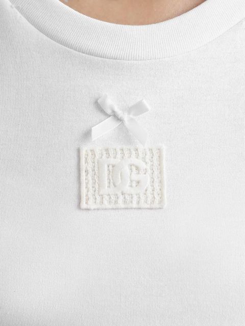 Dolce & Gabbana logo-embroidered T-shirt - White