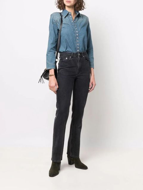 Zadig&Voltaire Thelmus long-sleeve denim shirt - Blue - zdjęcie produktu nr 2