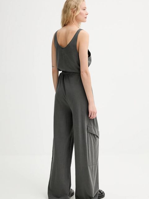 G-Star kombinezon bawełniany kolor szary bawełniany z dekoltem okrągłym D26100-C756 - zdjęcie produktu nr 2