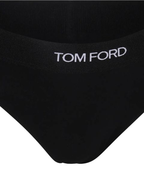 TOM FORD logo-detail briefs - Black