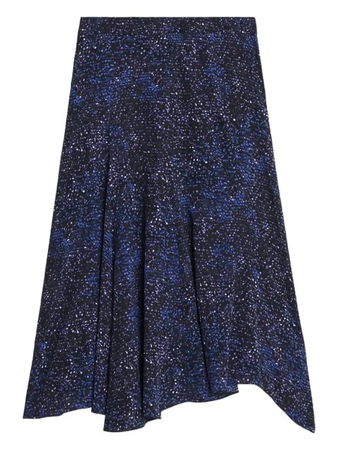ISABEL MARANT sequin-pattern midi skirt - Blue - zdjęcie produktu nr 1
