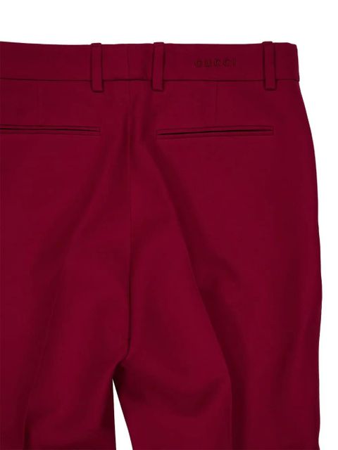 Gucci crepe-texture trousers - Red