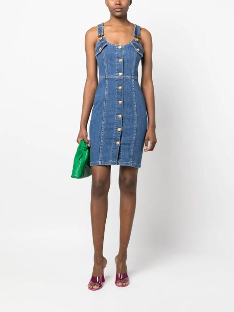 Moschino button-up denim minidress - Blue - zdjęcie produktu nr 2