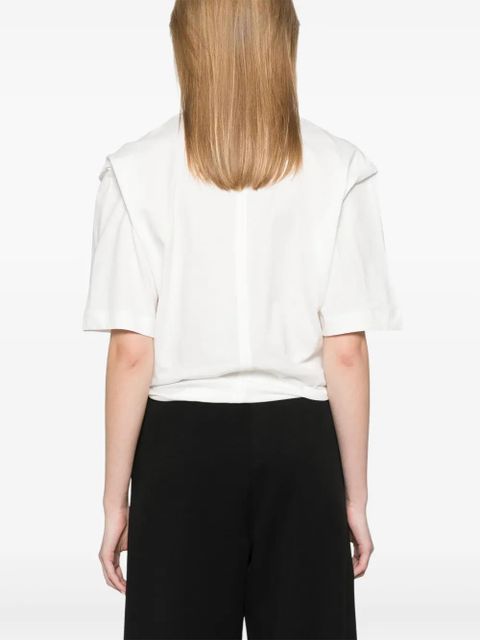 PINKO tied T-shirt - White