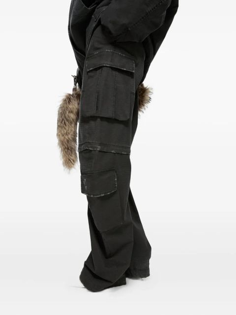 Acne Studios cargo palazzo trousers - 900-BLACK