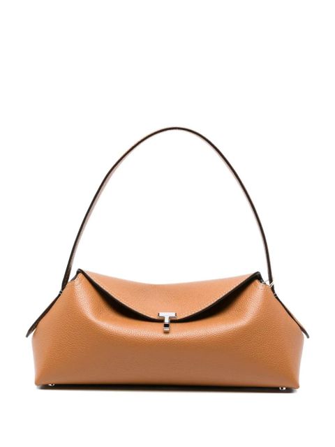 TOTEME grained-leather T-lock shoulder bag - Neutrals - zdjęcie produktu nr 1