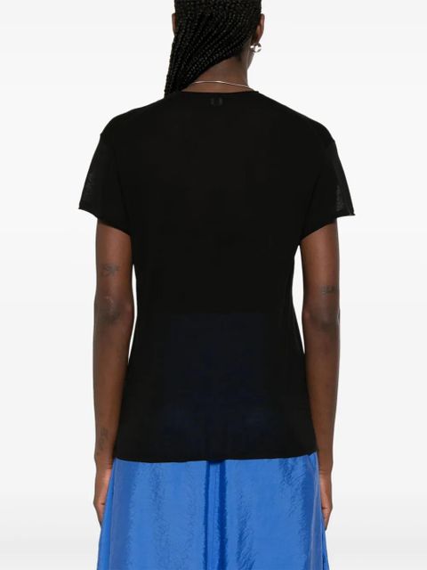 TOTEME silk T-shirt - Black