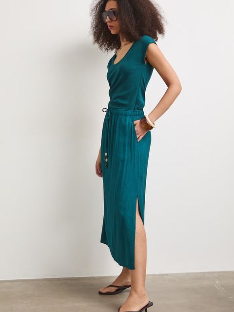 Medicine spódnica trapezowa z wiskozą - zdjęcie produktu nr 2