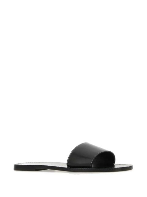 The Row Milla leather slides - Black - zdjęcie produktu nr 2