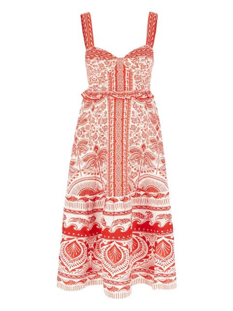 FARM Rio The Red River Ride print midi dress - zdjęcie produktu nr 1