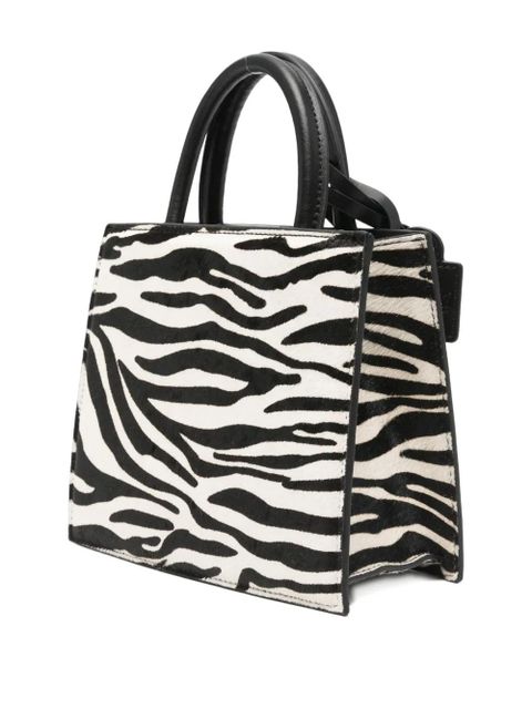 MC2 Saint Barth zebra-print mini bag - Black