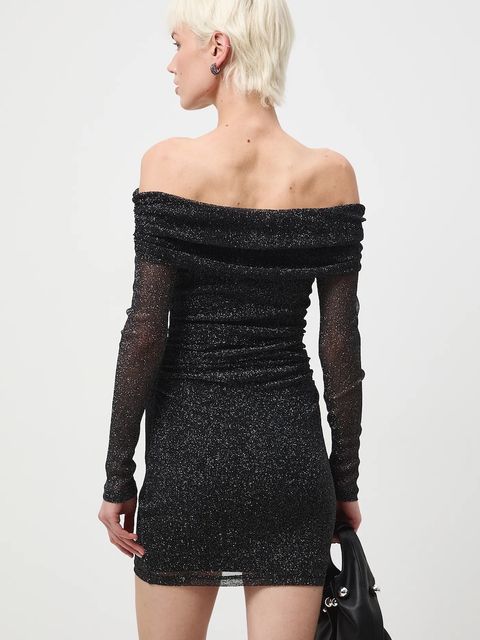 Medicine sukienka kolor srebrny mini dopasowana - zdjęcie produktu nr 2