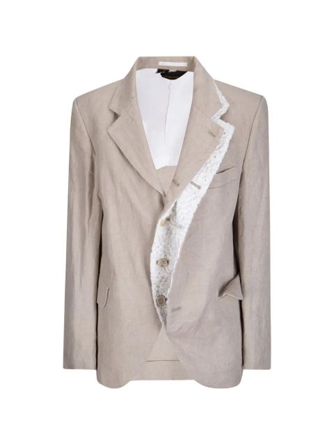 Comme Des Garçons crochet trim jacket - Neutrals - zdjęcie produktu nr 1