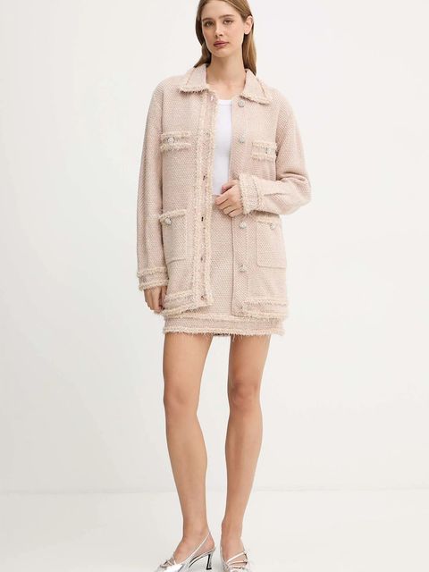 Blugirl Blumarine kardigan damski kolor beżowy ciepły RF5228.MA950 - zdjęcie produktu nr 2